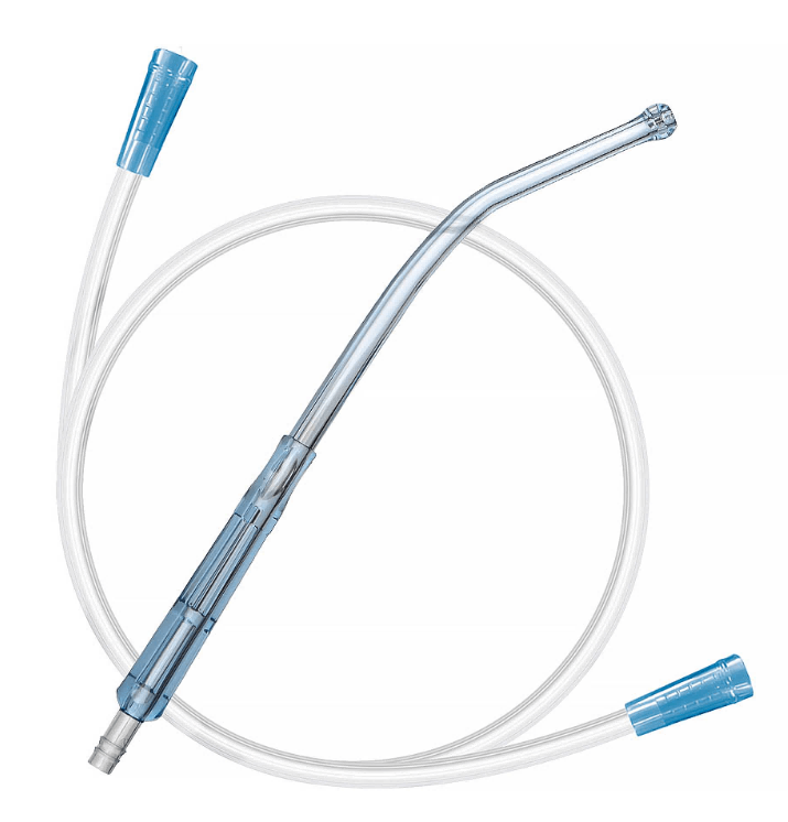 PROMPTU Yankauer tractamus cum connectens fistulam et coronam tip